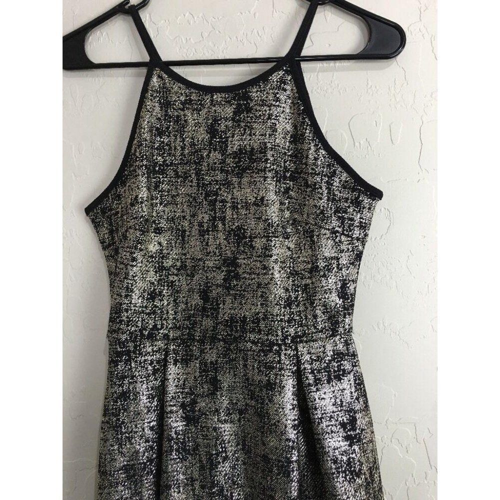 Soprano Small Skater dress 9667 High Neck Metallic - Picture 3 of 6